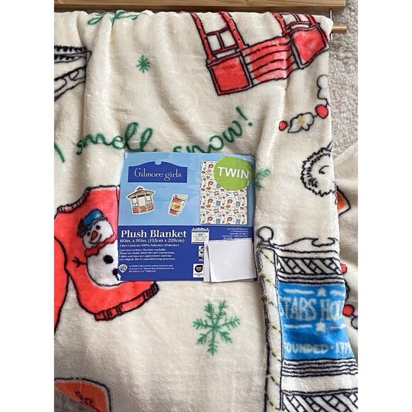Gilmore Girls I Smell Snow TWIN Size SOFT Blanket 60” X 90” Luke’s Gazebo NEW - Picture 10 of 16